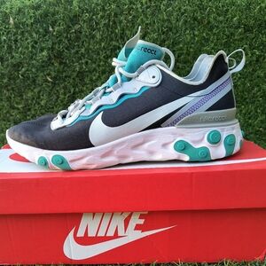 nike React element 55 Black/Aqua